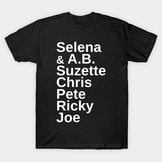 Selena y Los Dinos - Names T-Shirt by hitman514